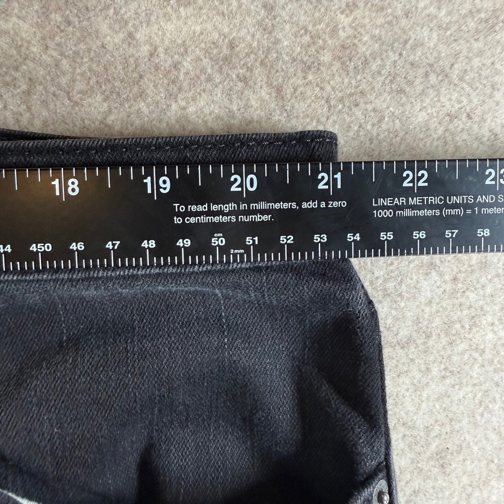 Levi 559 Relaxed Straight Jeans W42 L30 Black Faded Denim Pants 00559-0239 - Picture 5 of 9